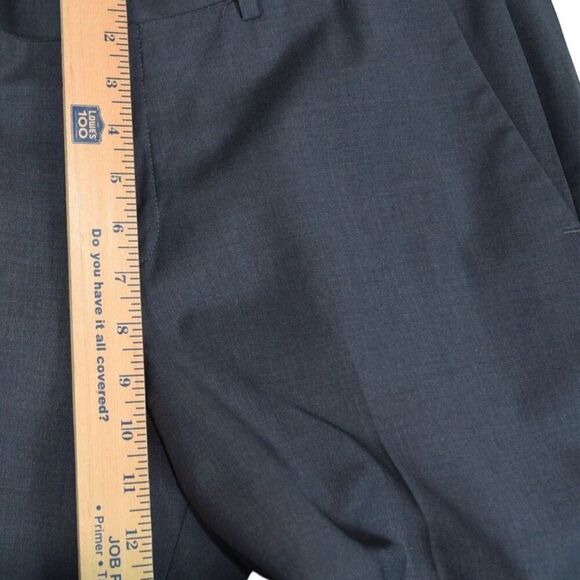 Express Photographer Wool Blend Dress Pants 32x30 Grey Slim Fit Tapered Trousers - Picture 6 of 8